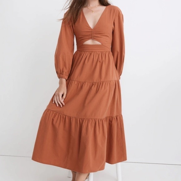 MADEWELL | Cutout Midi Dress - Picture 1 of 9